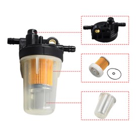 Disenparts Fuel Filter Assembly 6A320-58862 6A320-58830 6A320-59930 Compatible with Kubota L B M Series RTV Tractor L2501 L2800 B2710 B2910 RTV900 M5640 2PCS Filter with O-Rings Replace PF9911 33830