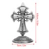 Jesus Statue Ornament Alloy Jesus Christ Cross Statue Figurine Christian