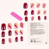 Vezocim Purple Press on Nails Square 24Pcs Glossy Full Cover