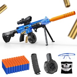 Toy Gun with Soft Bullets Shell Ejecting, Manual Foam Blasters Guns with 60 Bullets, Toy Gun Birthday Gift, Blue