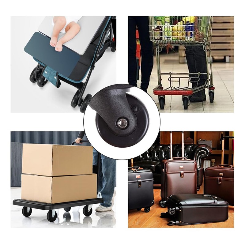 Gotetiso Pack of 4 Suitcase Wheels Replacement Wheels Luggage Replacement