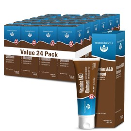 Vitamin A&D Ointment for Baby Diaper Rashes - 4 oz Tube, 24 Pack - A and D Ointment for Adults, Seniors, and Babies