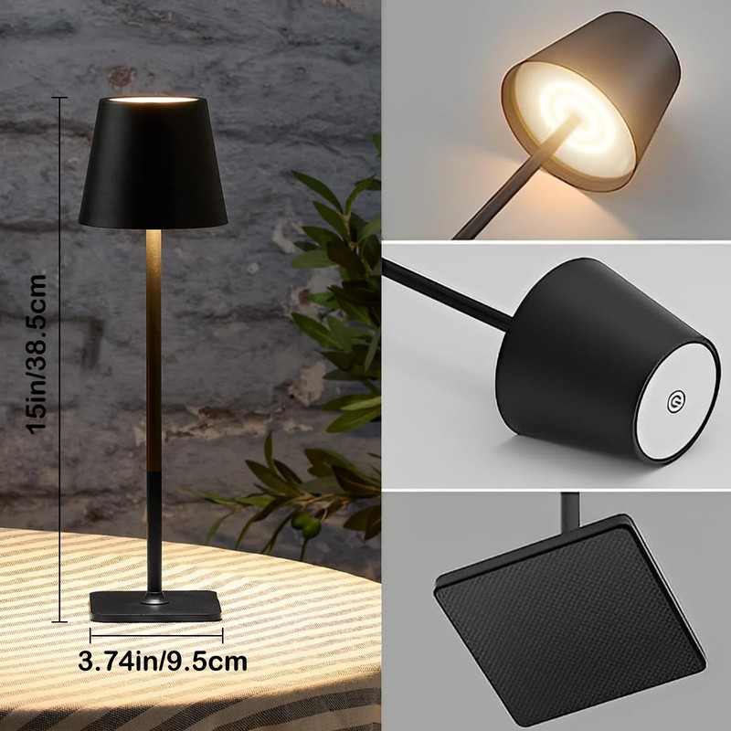 4 Pack Led Cordless Table Lamps-Wireless Rechargeable Lamps Bulk of