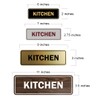 Signs ByLITA Standard Kitchen Sign (Brushed Silver) - Large