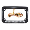 HTTMT- Dual LED Curved Motorcycle License Plate Frame w/Turn-Signal,Brake Light