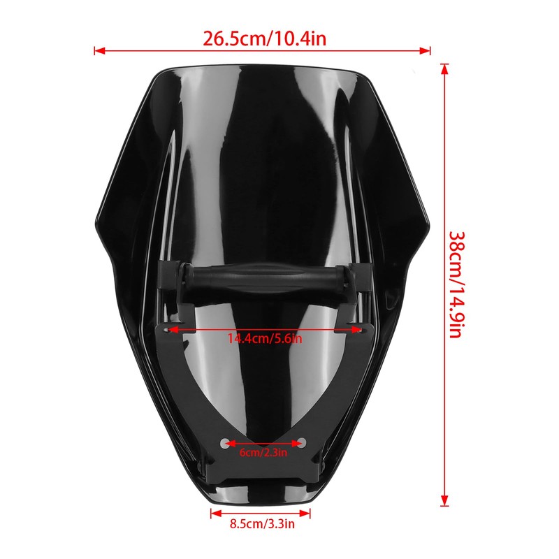 WORLDMOTOP Motorcycle Windscreen Windshield Replacement for Ducati Diavel V4 2023