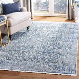 SAFAVIEH Persian Collection Accent Rug - 3' x 5', Blue & Ivory, Distressed Design, Non-Shedding & Easy Care, Ideal for High Traffic Areas in Entryway, Living Room, Bedroom (VTP484M)