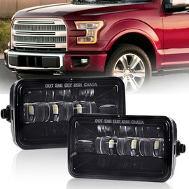 PIT66 LED Fog Light, Compatible with 2015-2020 Ford F150/2017-2018 Ford F250 F350 Super Duty Driver Fog Lamp Left Driver And Right Passenger Side