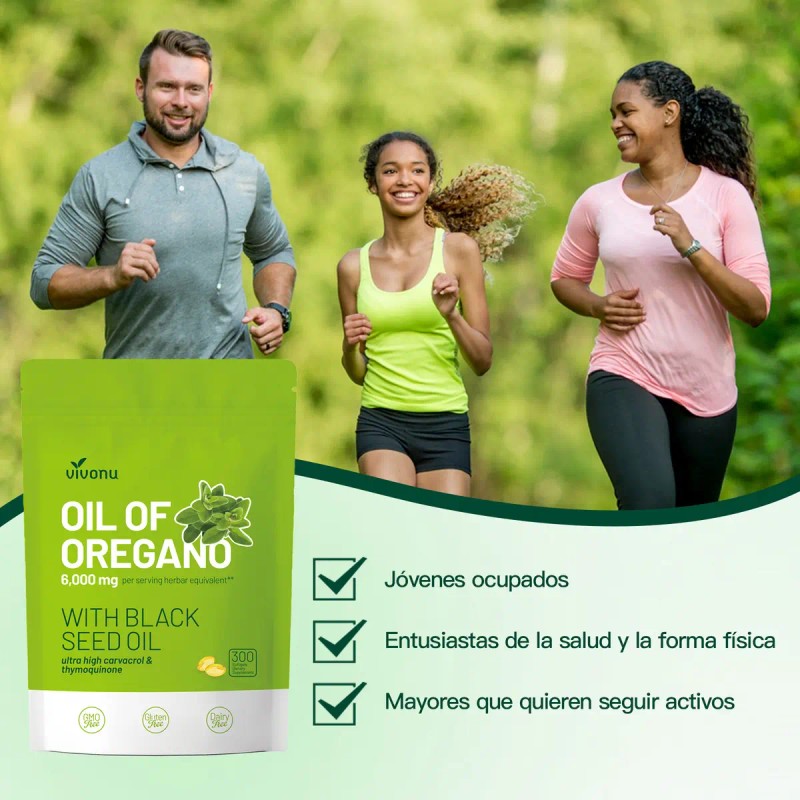 Suplemento Cápsula Vvivonu Aceite Orégano 300