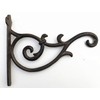 Spring life Cast Iron Ornate Hanging Flower Basket Bracket Hook