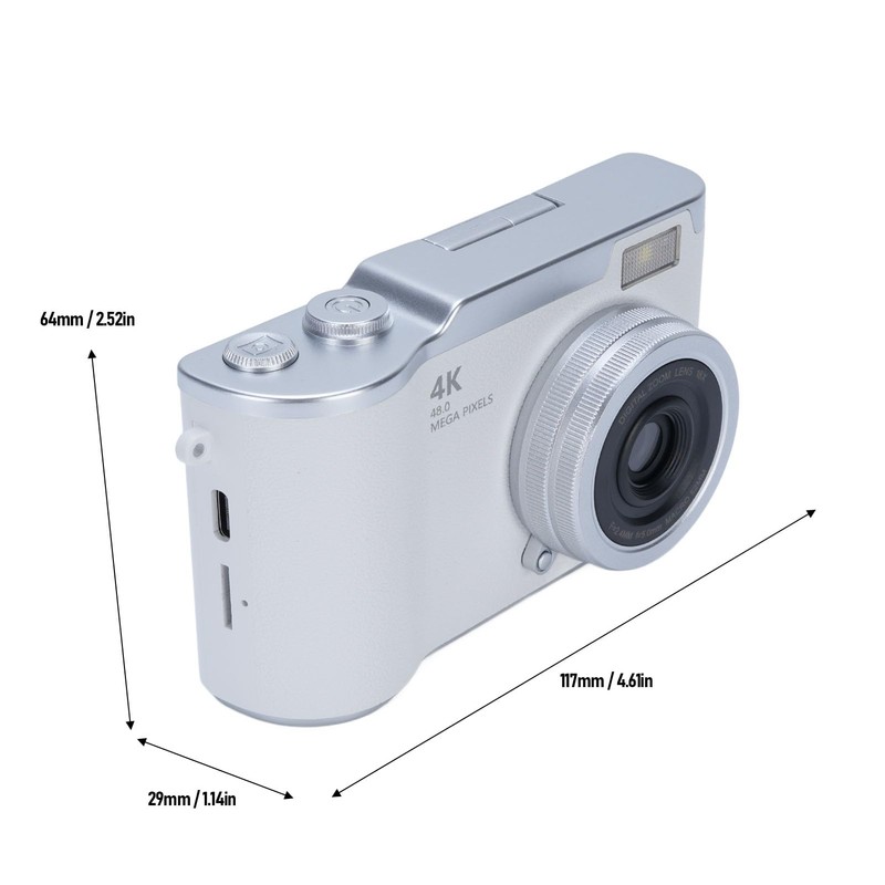 Bewinner FHD 1080P Digital Camera with 48MP Sensor, 2.4" Flip