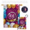 Breeze Decor Happy 55th Anniversary House Flag Eagle Set Celebration