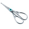 REMOS Nose Hair Scissors with Ball Tip and Toothing Made