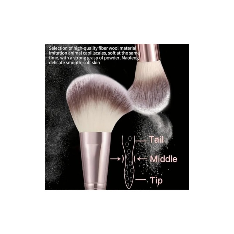 Runhycc Set De 40 Brochas De Maquillaje Generic Profesional. Incluye