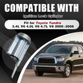 Ignition Lock Cylinder Tumbler with 2 Pre-Cut Keys Fits 2000-2006 Toyota Tundra 3.4L V6, 4.0L V6, 4.7L V8 Replaces 69057-34030 Direct-Fit Replacement US-247L