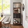Giantex Tall Wine Rack Freestanding Floor, Wine Bar Cabinet w/