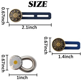 GXXMEI 24PCS Button Extenders for Jeans Pants Button Waistband Extender, Flexible Adjustable Elastic Waist Extenders for Pants for Women Men, No-Sew Invisible Extenders Set Assorted Colors