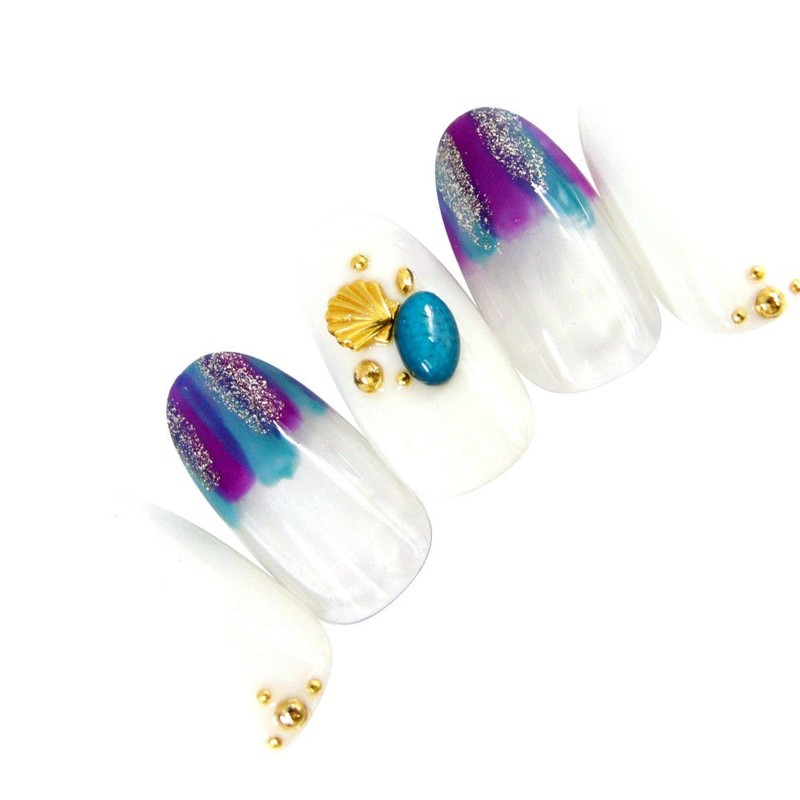 Narity! Nail Gel Nail Color 141 Neon Purple 0.1 oz