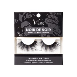 i•ENVY V-Luxe Noir De Noir False Eyelashes Blackest Black Finish, Weightless Volume and Curl False Lashes, Soft & Matte Fibers (Noir Lace)