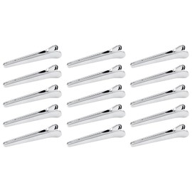Abiyou Pack of 15 Stainless Steel Sealing Clips, 11.5 cm Sealing Clips, Stainless Steel Clips, Metal Locking Clips, Durable, for Kitchen, Home, Food, Bread Bags