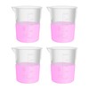Labvida 4 vasos de plástico apilables, vol.500 ml, material de