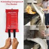 1Above Large 1x1M Fire Blanket Quick and Easy Unfolding Fire