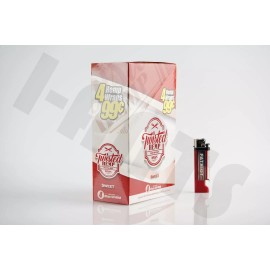 Full Box Twisted H 15 Foil Pouch 4 Wraps Per Pouch Sweet With Patriot Lighter