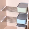 Expandable Closet Storage Rack 25‑40cm Adjustable 24cm Wide Stainless Steel