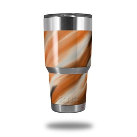 WraptorSkinz Skin Wrap compatible with RTIC 30oz ORIGINAL 2017 AND OLDER Tumblers Paint Blend Orange (TUMBLER NOT INCLUDED)