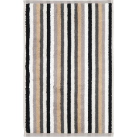 Cawö Home Hand Towels Shades Stripes 6235 Stone 77 Guest Towel 30 x 50 cm