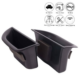Front Door Armrest Storage Container Organiser Container for E-Class W212 2010-2015 (Fits Four Door Model Only)