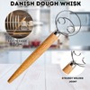 BOORIKA Sourdough Bread Baking Tool Set with Danish Dough Whisk,