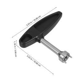 BESPORTBLE Gearless Spike Wrench for Shoes Black Plastic Handle Long Pegs Removal Tool