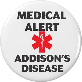 Medical Alert – Addison's Disease 2.25" Keychain Health Symbol
