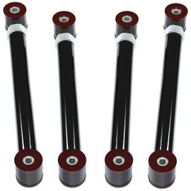 KUAFU 0-6" Adjustable Upper Lower Control Arms Compatible with 1994-1999 Dodge Ram 1500 2500 3500 4x4 4pcs Steel Powder Coated Black