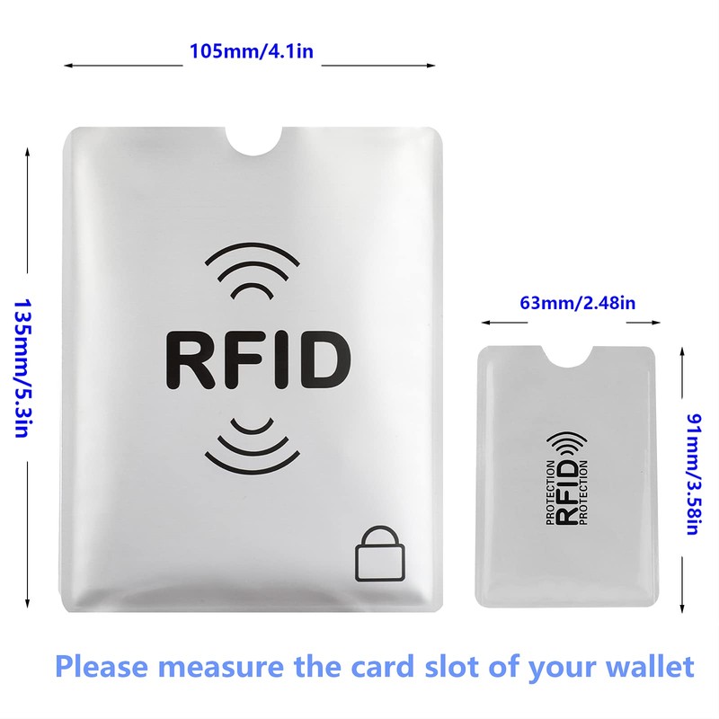 Luumxai 16 RFID Blocking Sleeves Set (10 Credit Card Holders