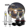 SHENKENUO LED Headlight Kit 9005 H1 Combo 6000K Bulb for