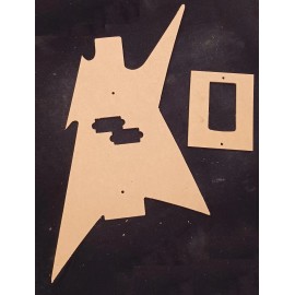 Supra-Tone.com Bass Guitar Template Set, Modular, Iron Bird Style, CNC made