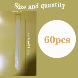 60pcs semi Transparent White Binder Magazine Clip for 3-Hole Punched Plastic Magazine Organizer