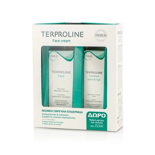 Synchroline Terproline Face Cream50ml Firming Cream + FREE Contour Eyes & Lips Cream 15ml