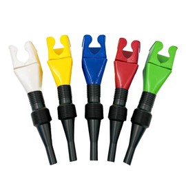 UHANBUT Flexible Car Fuel Funnel, Retractable Plastic Automotive Oil Exchange Funnels, Foldable Clasp Gasoline Funnels, Universal Draining Tool for Cars and Motorcycles (5PCS)