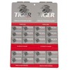 100 cuchillas de afeitar Tiger Platinum de doble filo