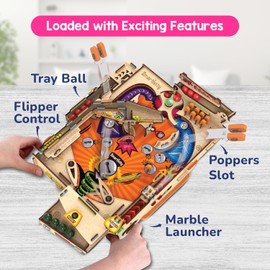 Smartivity DIY Pinball Machine for Kids 8-14 Years Old | Global Award Winning Arcade Game | Build Your Own Pinball I Birthday Gift for Smart Kids | STEM Toy for Boys & Girls
