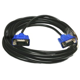 Importer520 Blue Connectors HD15 Male to Male SVGA VGA Long Video Monitor Cord Cable for TV Computer Projector (Blue 10ft)