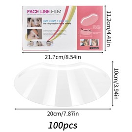 100 Pcs Transparent Eye Shield Set, Plastic Face Shield, Shower Face Eye Protector, Disposable Face Visors, Eyelash Shield for Makeup Eyelash Extensions