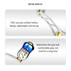 Spinning Double Reel Handle Aluminum Alloy Fishing Rocker Handle DIY