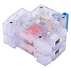 6pcs DZ47‑63 2P 6‑63A Transparent MCB Mini Circuit Breaker Air