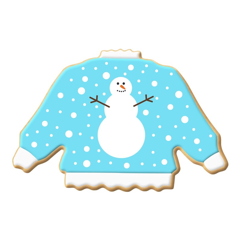 CookieCutterCom Sweater Cookie Cutter 4 Inch –Tin Plated Steel Cookie