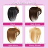 Real Hair Topper with Fringe 360° 3D Cover Topper for