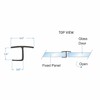 Flexible Shower Door Side Seal Strip 100 Inch Shower Glass